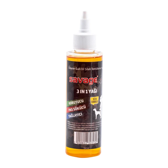 Üçü Bir Arada - Savage - Silah Temizleme Yağı - 150 ml ürün görseli 1