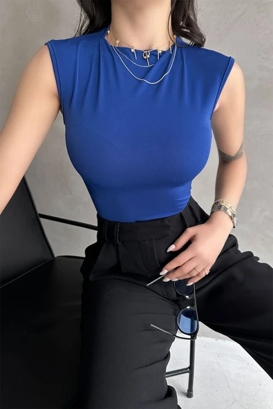 Sırt Dekolteli Buzzy Bluz - Resim 4