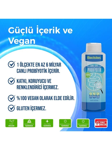 Bactolac Canlı Sıvı Probiyotik 1 lt - Resim 2