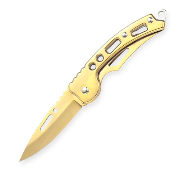 Katlanır Cep Çakısı - Kemer Klipsli - SDR-10A - Gold ürün görseli 1