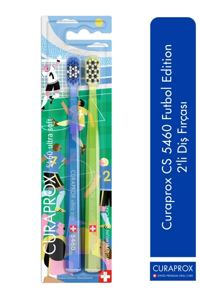 Curaprox CS 5460 Futbol Edition Diş Fırçası 2li ürün görseli 1
