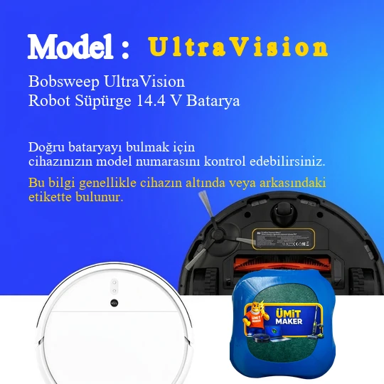 Bobsweep UltraVision Robot Süpürge 3500 mAh Batarya - Resim 2