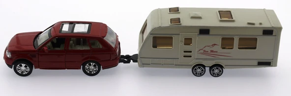 Kırmızı Metal Araçlı Karavan Mk1021 ürün görseli 1