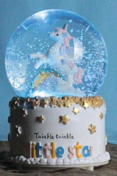 Nostaljik Kar Küresi Orta Boy Renk Değiştiren Led Lambalı Kar Küresi-5 ürün görseli 1