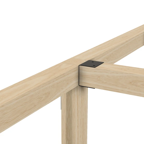 iAhşap Pergola Duvar-Mertek Bağlantı Braketi - Çelik Montaj Elemanı (8.5 - 9 cm ürün görseli 1