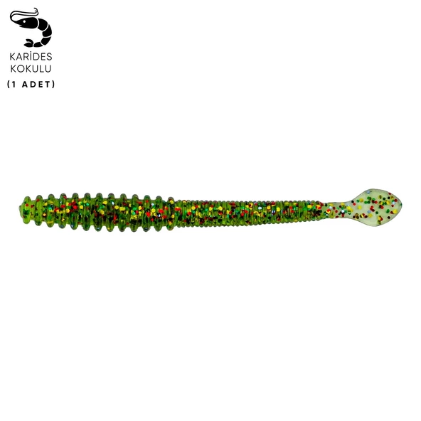 Silikon Kurt Yem - 2,2g 87mm - Fishack Wormix - Jungle ürün görseli 1
