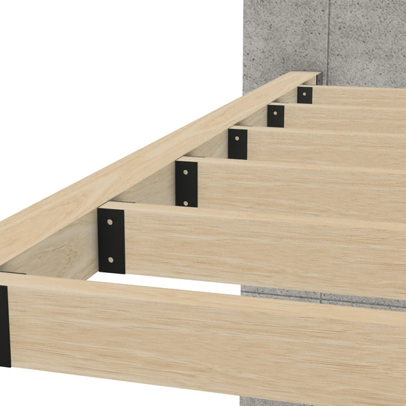 iAhşap Pergola Mertek Birleşim Braketi - 4x9 cm Ahşaplara Uyumlu Çelik Montaj Ap ürün görseli 1