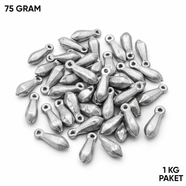 Armut Kurşun - Dip Olta Kurşunu - 75 gr (1 KG) ürün görseli 1