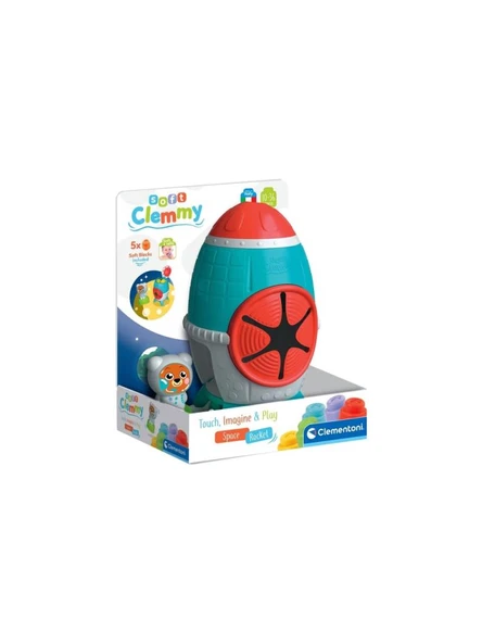 Clementoni Baby Soft Clemmy Yumuşak Blok Duyusal Roket 17806 ürün görseli 1