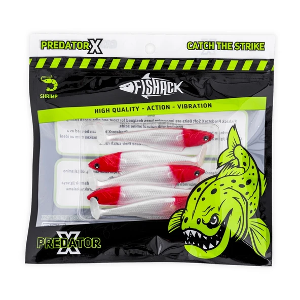 Silikon Balık - 4,5g 85mm - Fishack PredatorX - Blaze - Resim 4