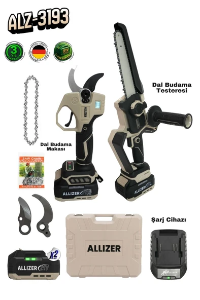 Allizer ALZ-3193 Akülü 2'li Bahçe Seti ürün görseli 1