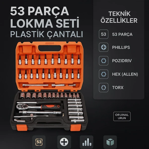53 Parça Lokma Seti Plastik Çantalı - Resim 2