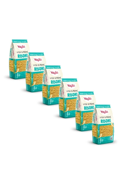 Yayla Mısır ve Pirinç Risoni Makarna 400 g x6 ürün görseli 1