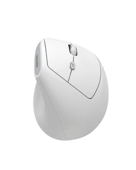 UGREEN Dikey Ergonomik Kablosuz Mouse, Bluetooth & 2.4GHz, 4000 Dpi, Beyaz (Pilli), 95902B ürün görseli 1