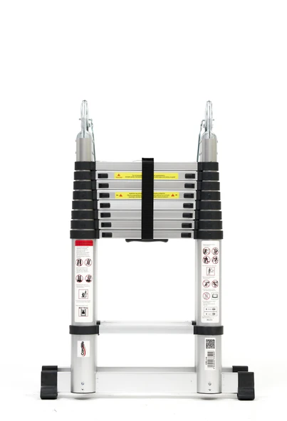 CARDİLİFE 280 CM+280 cm -9+9 Basamaklı Alüminyum Teleskopik Merdiven - A Tipi Açılır Uzayan Merdiven ürün görseli 1
