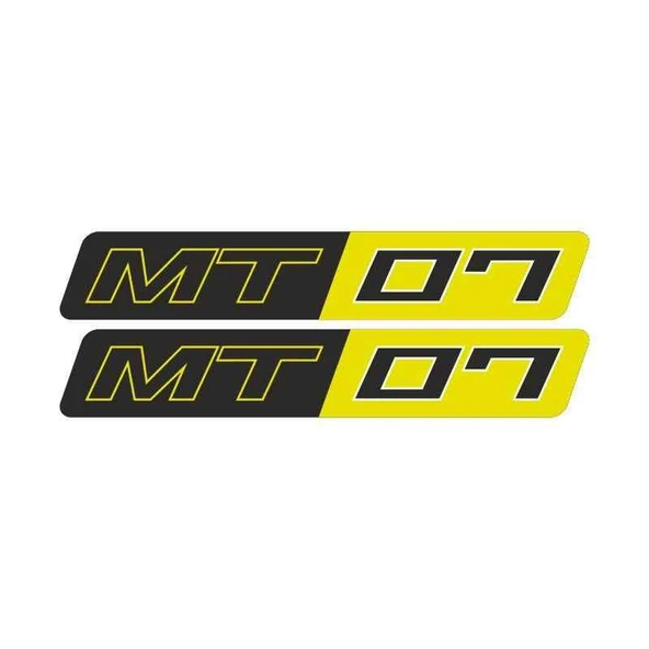 Yamaha Yamha Mt07 Uyumlu Sarı 15X2 Cm Damla Sticker ürün görseli 1
