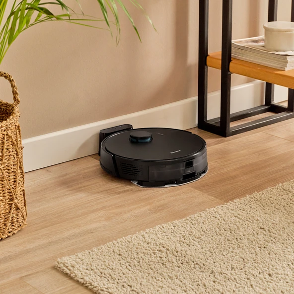 ALEX LASER 1291H MOPLU VE HARİTALAMALI AKILLI 5 KPA ROBOT SÜPÜRGE SİYAH ürün görseli 1