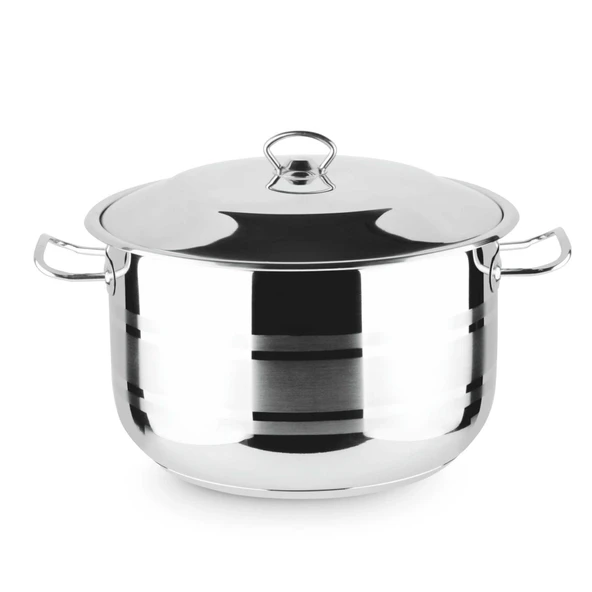 LINES SILVER 24 CM DERIN CELIK TENCERE  METAL KULP ürün görseli 1