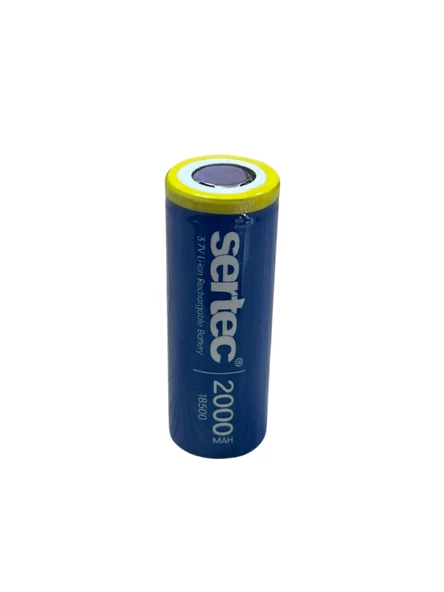 Sertec 3.7v Li-ion 18500 2000 Mah 3c Şarjlı Pil ürün görseli 1