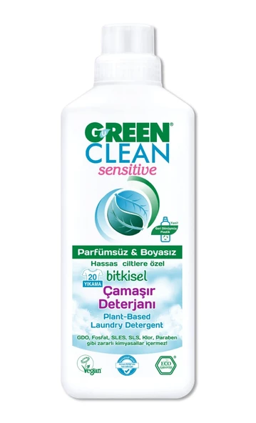 Sensitive Parfümsüz Bitkisel Çamaşır Deterjanı 1000 ml - Resim 2