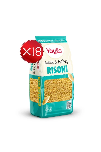 Yayla Mısır ve Pirinç Risoni Makarna 400 g x18 ürün görseli 1