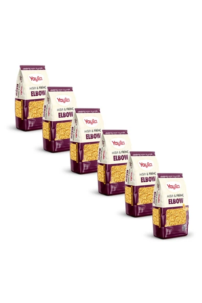 Yayla Mısır ve Pirinç Elbow Makarna 400 g x 6 ürün görseli 1