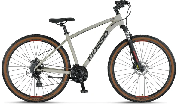MOSSO RACELINE-29-HD ERKEK DAĞ BİSİKLETİ 508H 29 JANT 24 VİTES MATT SAND GREY ürün görseli 1