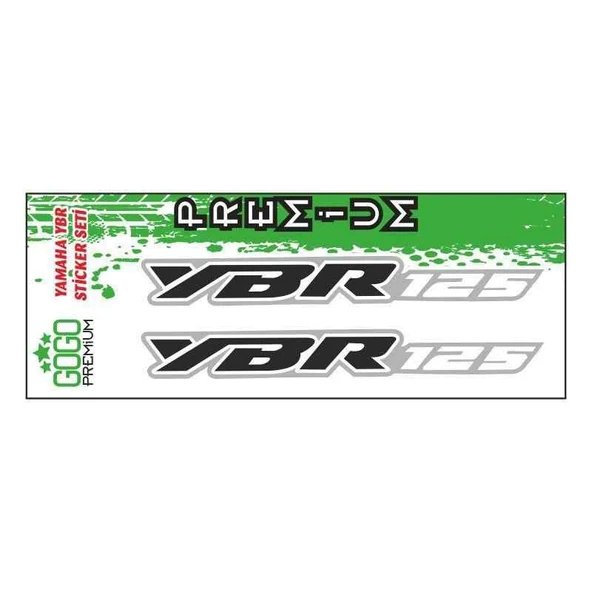 Yamaha Ybr 125 Uyumlu Yazı Sticker Set ürün görseli 1