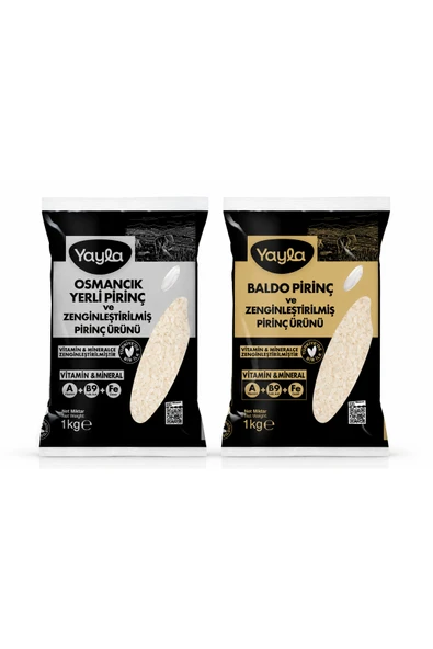 Yayla Vitaminli Baldo ve Osmancık Pirinç 1 kg - Türkiye'de Bir İlk - Sağlıklı Besleyici Seri ürün görseli 1