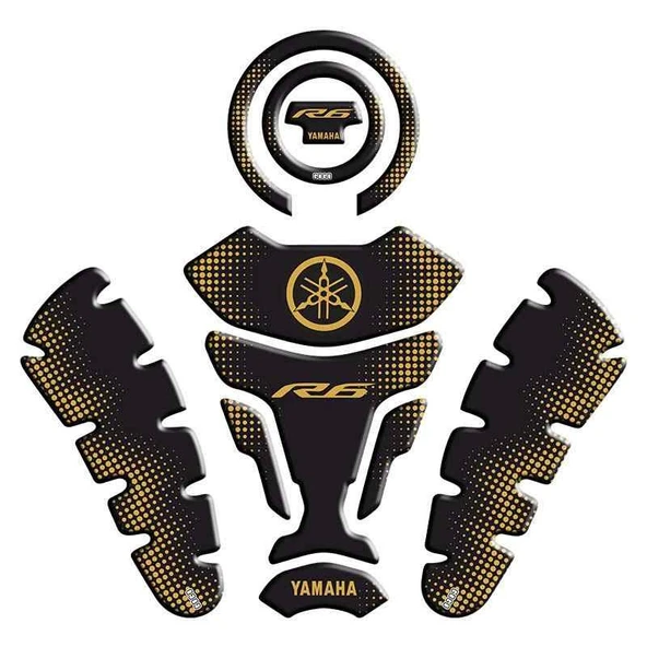 Yamaha R6 Uyumlu Tank Pad Set 004 ürün görseli 1