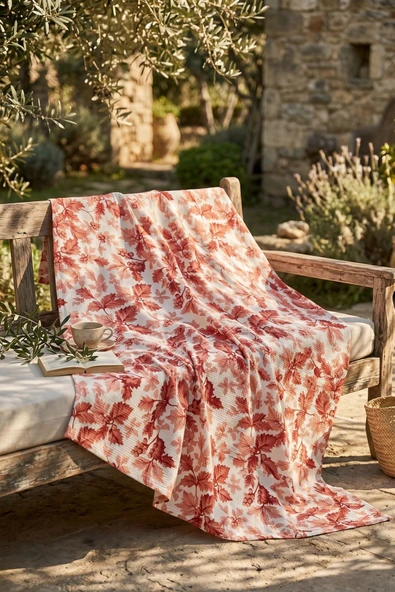 Cotton Collection Çift Kişilik Pike Leaf 210x230 - Resim 5