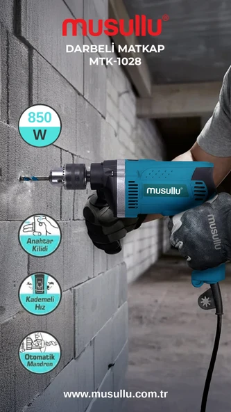 MUSULLU MTK-1028 ELEKTRİKLİ MATKAP - Resim 2