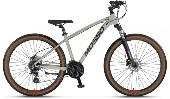 MOSSO RACELINE-27-HD ERKEK DAĞ BİSİKLETİ 406H 27,5 JANT 24 VİTES MATT SAND GREY ürün görseli 1