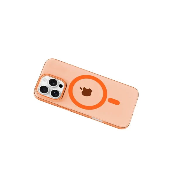 Joko İphone 16 Pro Max Pc Blank Magsafe Kapak - Turuncu - Resim 2