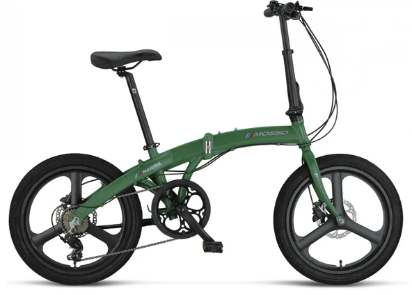 MOSSO MARINE-20-HYD-7V KATLANIR BİSİKLET 305H 20 JANT 7 VİTES RACE GREEN ürün görseli 1