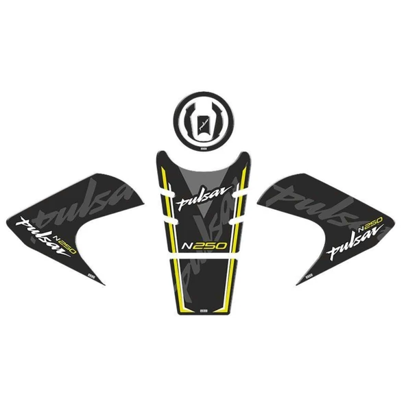 Bajaj Pulsar N250 2022 - 2024 Uyumlu Tank Pad Set 005 ürün görseli 1