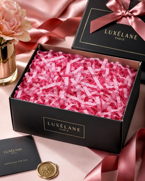Kırpıntı Kağıt Hediye Paketleme Süsü Pembe Kalın Kesim 50 Gr Dekoratif Dolgu ve Süsleme ürün görseli 1