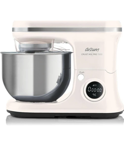 Arzum Crust Mix Pro AR1186-02 5 Lt Beyaz 1500 W Stand Mikser Dijital - Hamur Makinesi ürün görseli 1