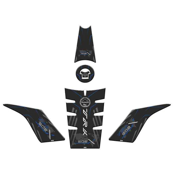 Skm Benelli Trk 502 2017 - 2024 Uyumlu Tank Pad Set 006 ürün görseli 1