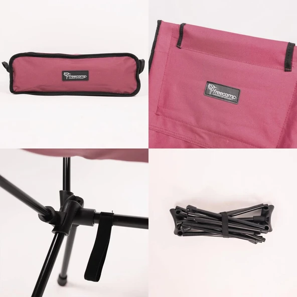 FreeCamp Waylay Katlanır Sandalye-BORDO - Resim 4