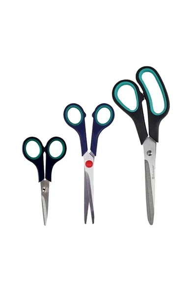 Üçlü Makas Seti Stainless Scissors garaccu 3lü ürün görseli 1