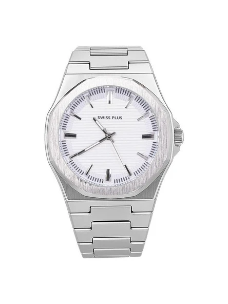 Swiss Plus Erkek Kol Saati - Essential Collection - Model-3 ST3448AGS White/silver ürün görseli 1