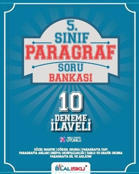 5. Sınıf Paragraf Soru Bankası Bilal Işıklı Yayınları ürün görseli 1