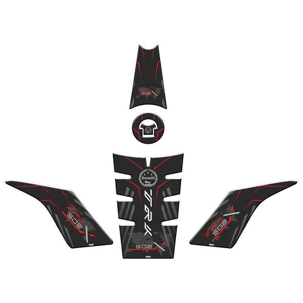 Skm Benelli Trk 502 2017 - 2024 Uyumlu Tank Pad Set 005 ürün görseli 1