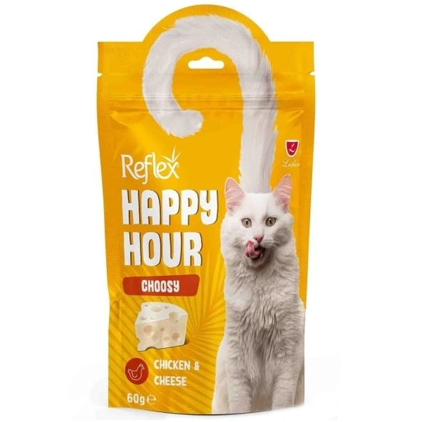 Reflex Happy Hour Choosy Tavuklu ve Peynirli Kedi Ödül Maması 60gr ürün görseli 1