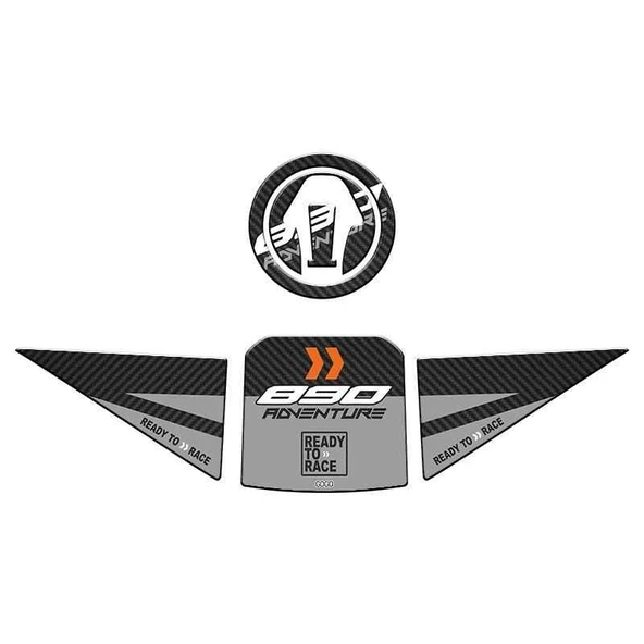 Skm Ktm 890 Adventure 2020 - 2022 Uyumlu Tank Pad Set 001 ürün görseli 1
