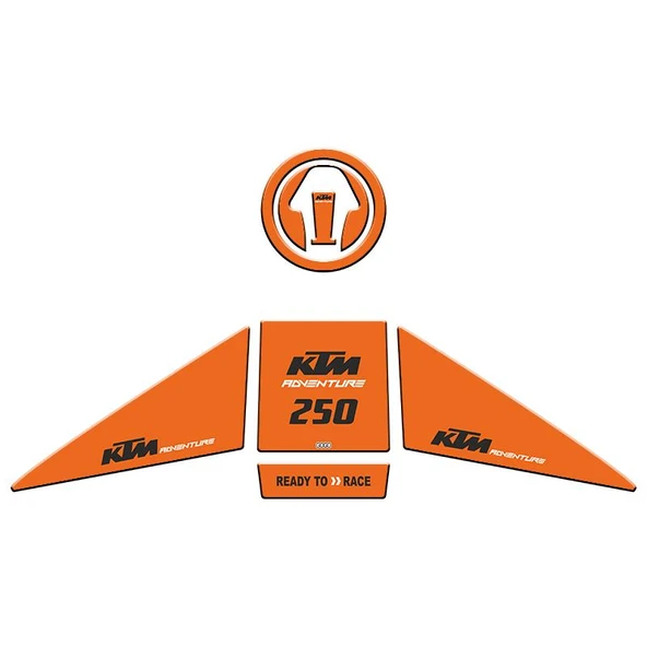Skm Ktm 250 Adventure 2019 - 2022 Uyumlu Tank Pad Set 002 ürün görseli 1
