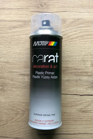 MOTİP CARAT Renksiz Şeffaf Plastik Yüzey Astarı Sprey 400 ML ürün görseli 1