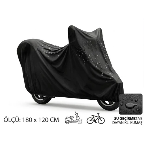 Motosiklet ve Scooter Koruma Brandası – Su ve Toz Geçirmez 180x120 cm ürün görseli 1