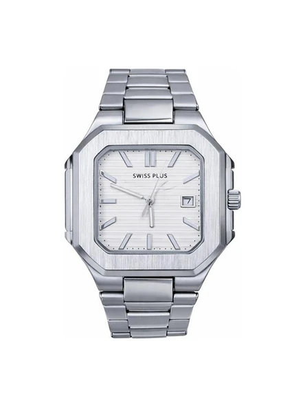 Swiss Plus Erkek Kol Saati - Signature Collection - Model-8 RS23146 White/silver ürün görseli 1